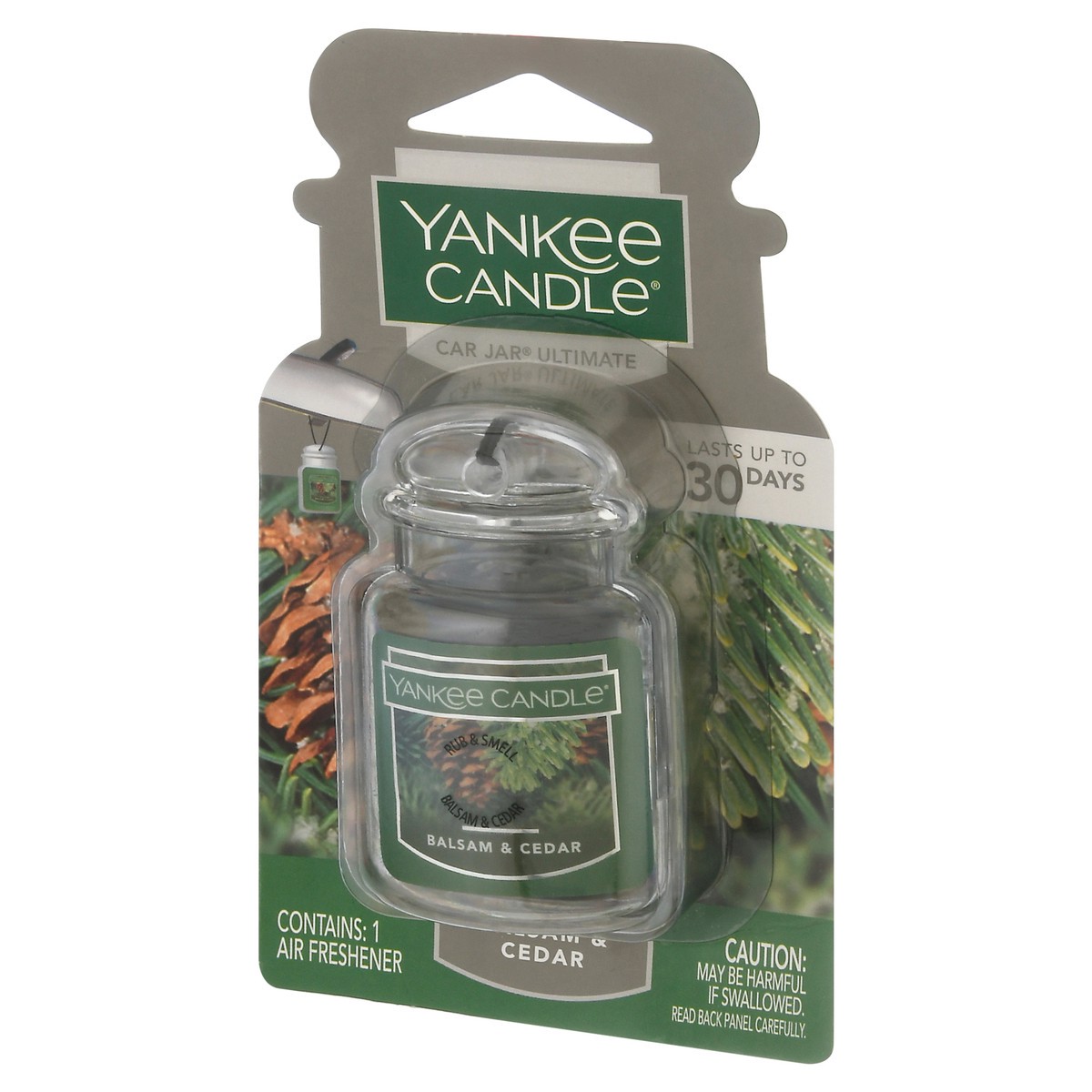 slide 3 of 9, Yankee Candle Balsam Cedar Car Jar Scent, 1 ct