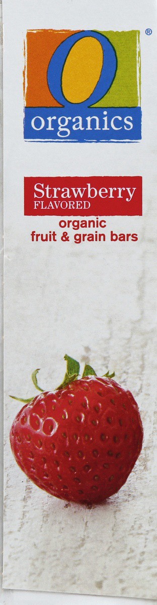 slide 3 of 4, O Organics Fruit & Grain Bars, Organic, Strawberry Flavored, 6 ct