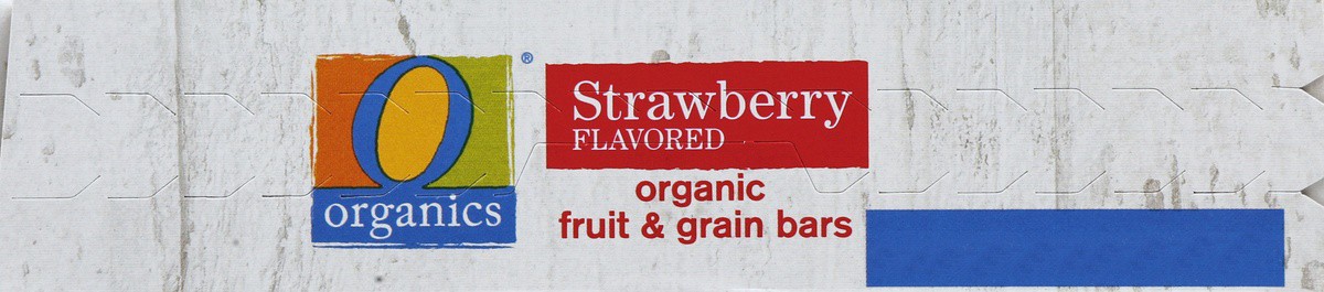 slide 4 of 4, O Organics Fruit & Grain Bars, Organic, Strawberry Flavored, 6 ct