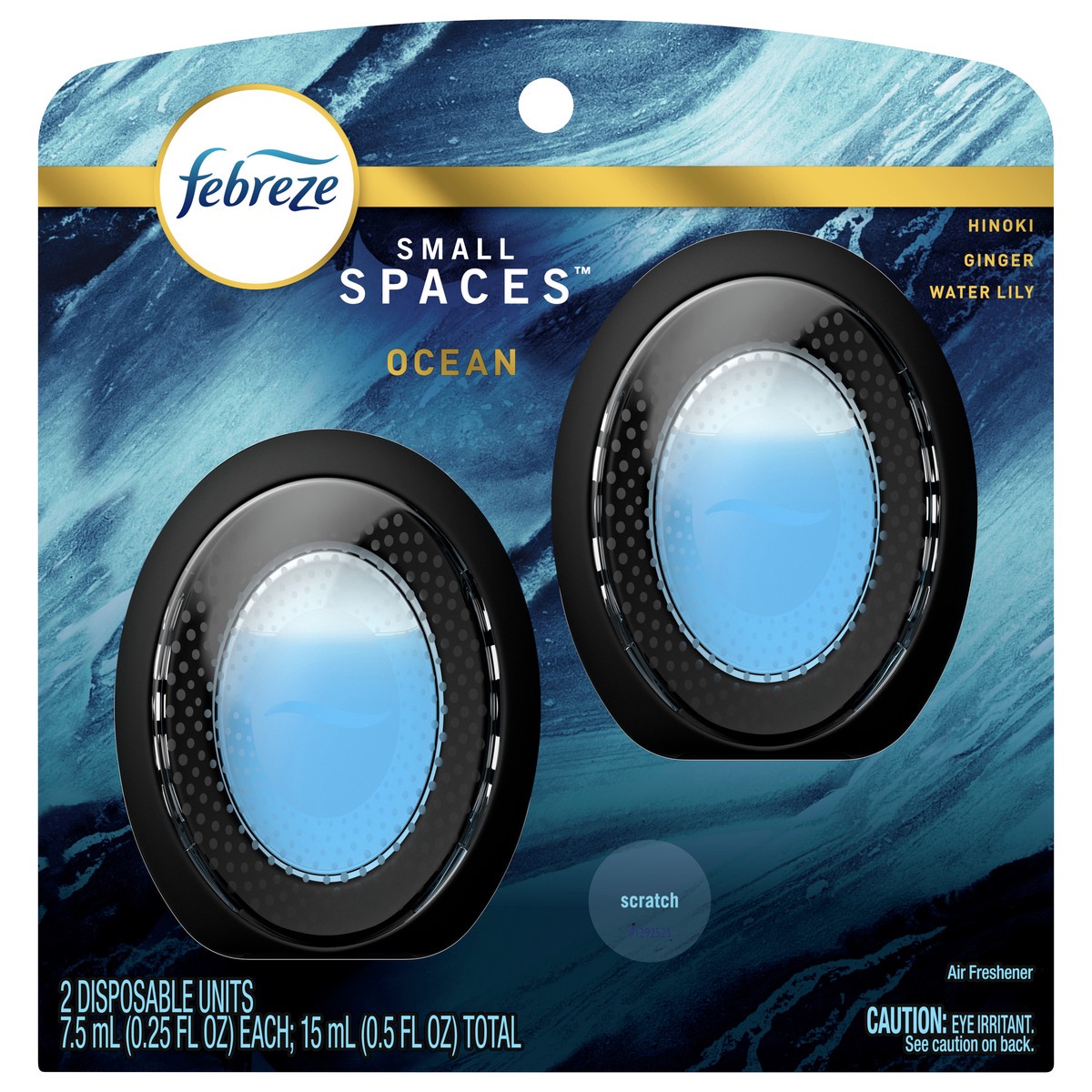 slide 1 of 13, Febreze Bathroom Air Freshener, Odor-Fighting, Ocean Scent, 2 Count, 2 ct