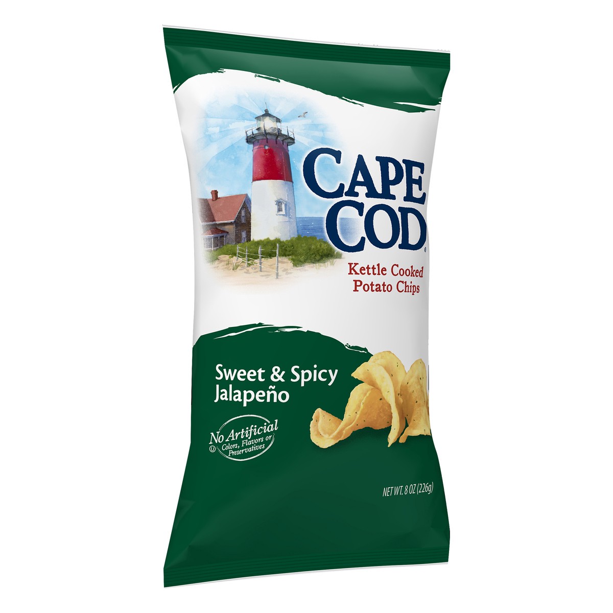 slide 4 of 5, Cape Cod Potato Chips, Sweet & Spicy Jalapeno Kettle Cooked Chips, 8 Oz, 8 oz