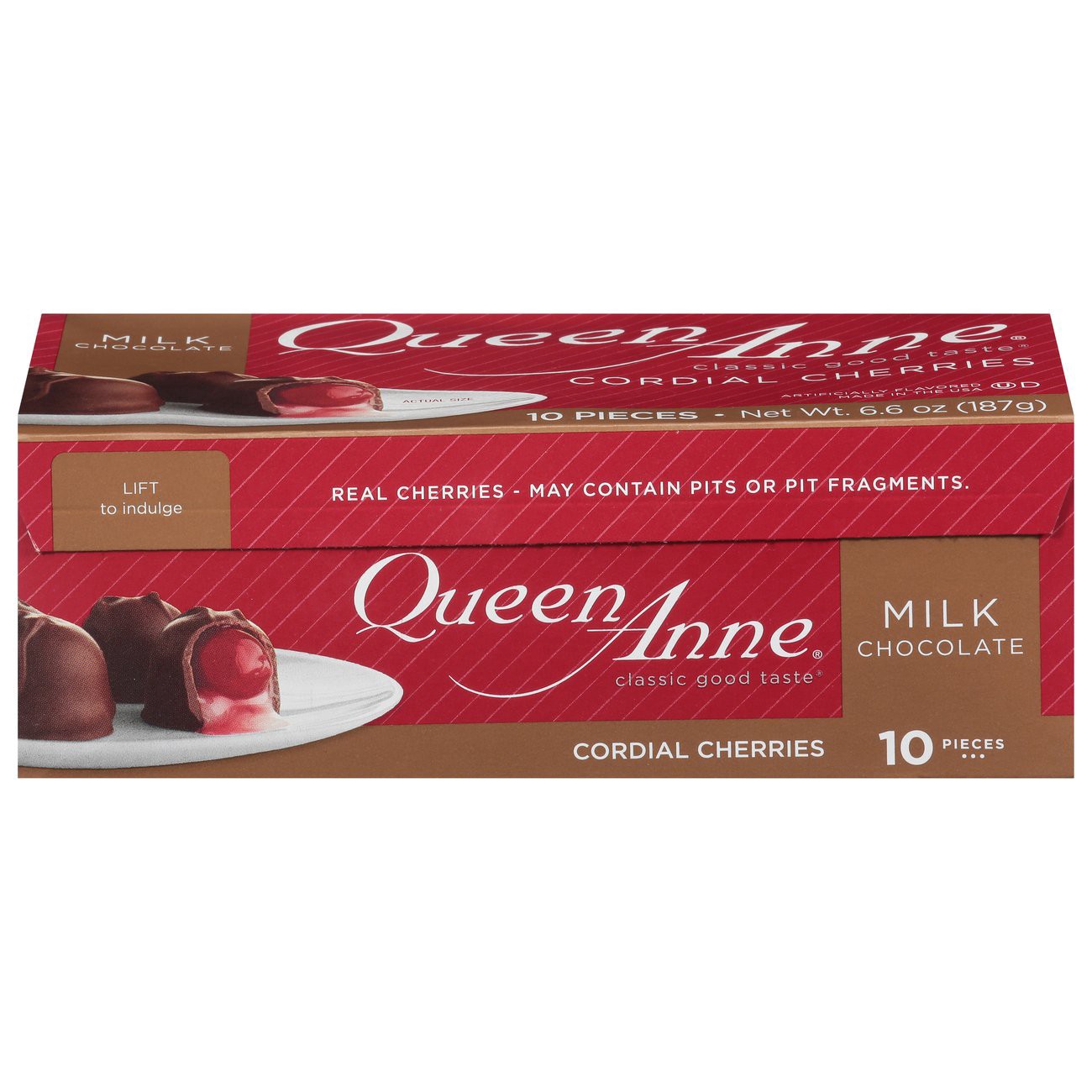 slide 1 of 3, Queen Anne Cordial Cherries Milk Chocolate 10 ea, 10 ct
