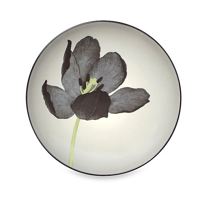 slide 1 of 1, Noritake Colorwave Floral Accent Plate - Graphite, 1 ct