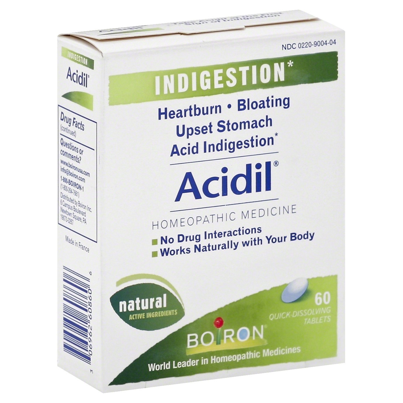 slide 1 of 1, Boiron Acidil Indigestion Relief, 60 ct