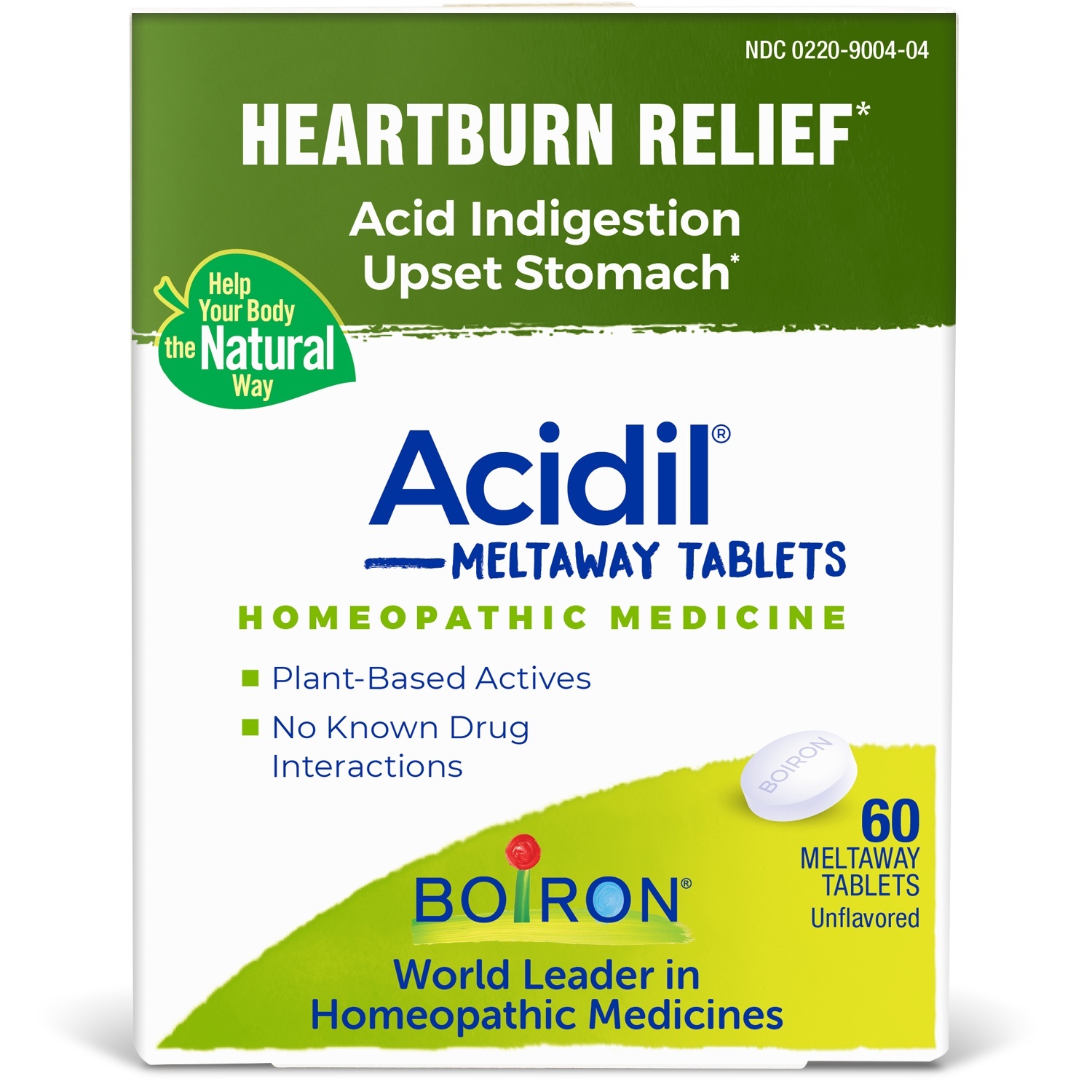 slide 1 of 1, Boiron Acidil Indigestion Relief, 60 ct