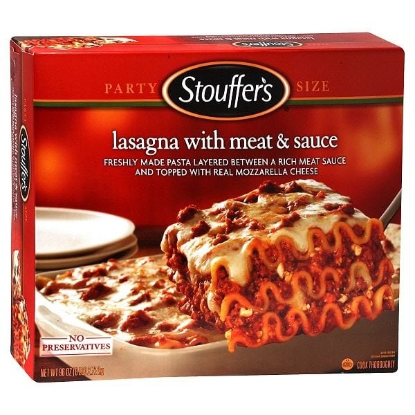 slide 1 of 1, Stouffer's Beef Lasagna, 6 lb