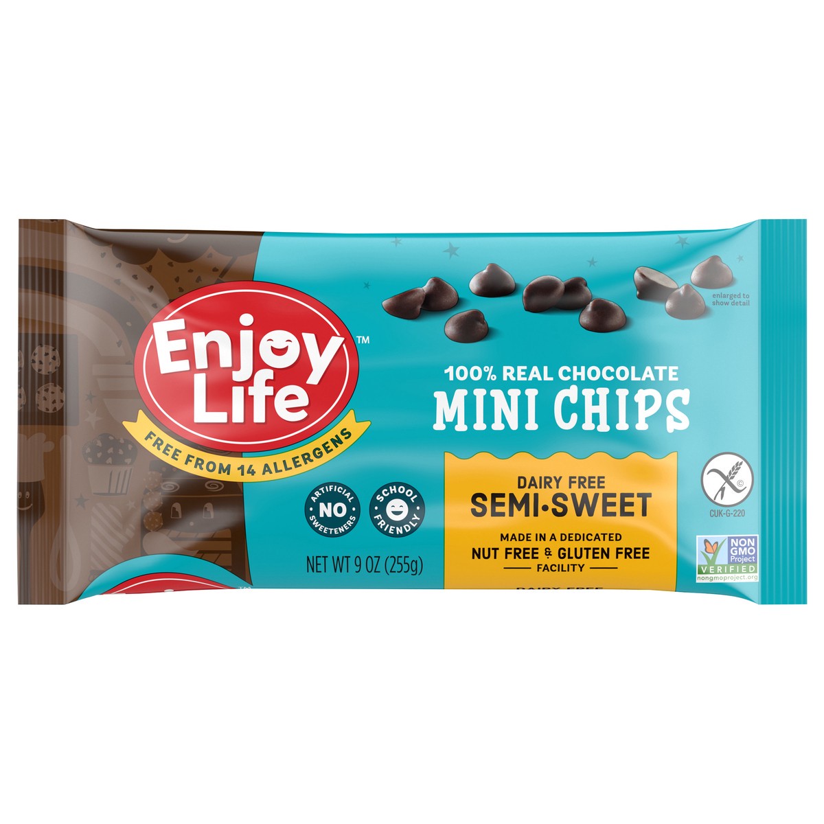 slide 1 of 11, Enjoy Life Baking Chocolate Semi-Sweet Mini Chocolate Chips, 9 oz Bag, 9 oz