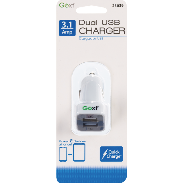 slide 1 of 1, CUSTOM Goxt High Speed Dual USB Block Charger, 1 ct