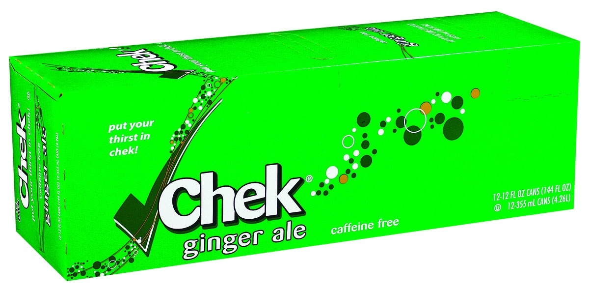 slide 1 of 1, Chek Ginger Ale Soda, 12 ct; 12 oz