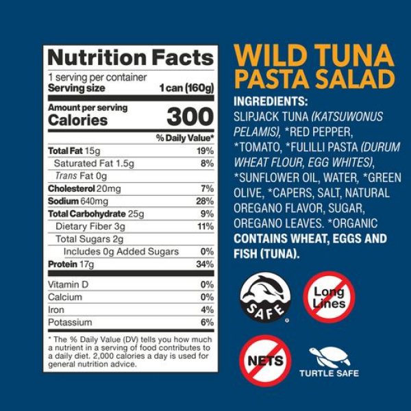 slide 11 of 13, Wild Planet Wild Tuna & Pasta Salad 5.6 oz, 5.6 oz