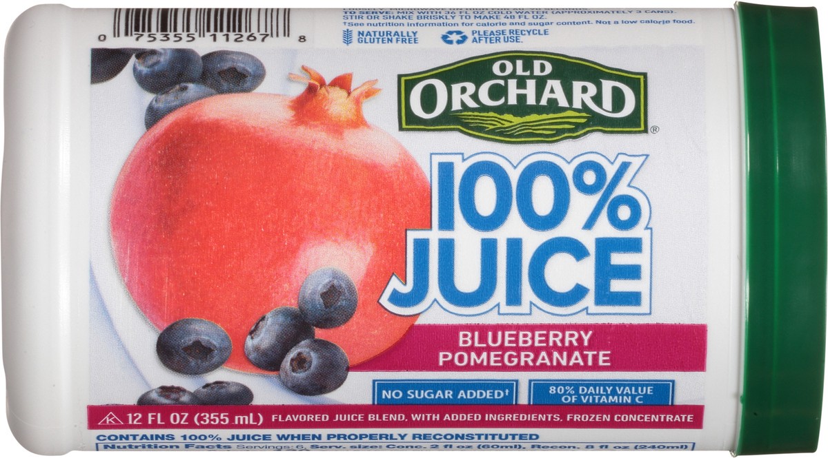 slide 12 of 13, Old Orchard 100% Pomegrnt Bluebery Jce - 12 fl oz, 12 fl oz