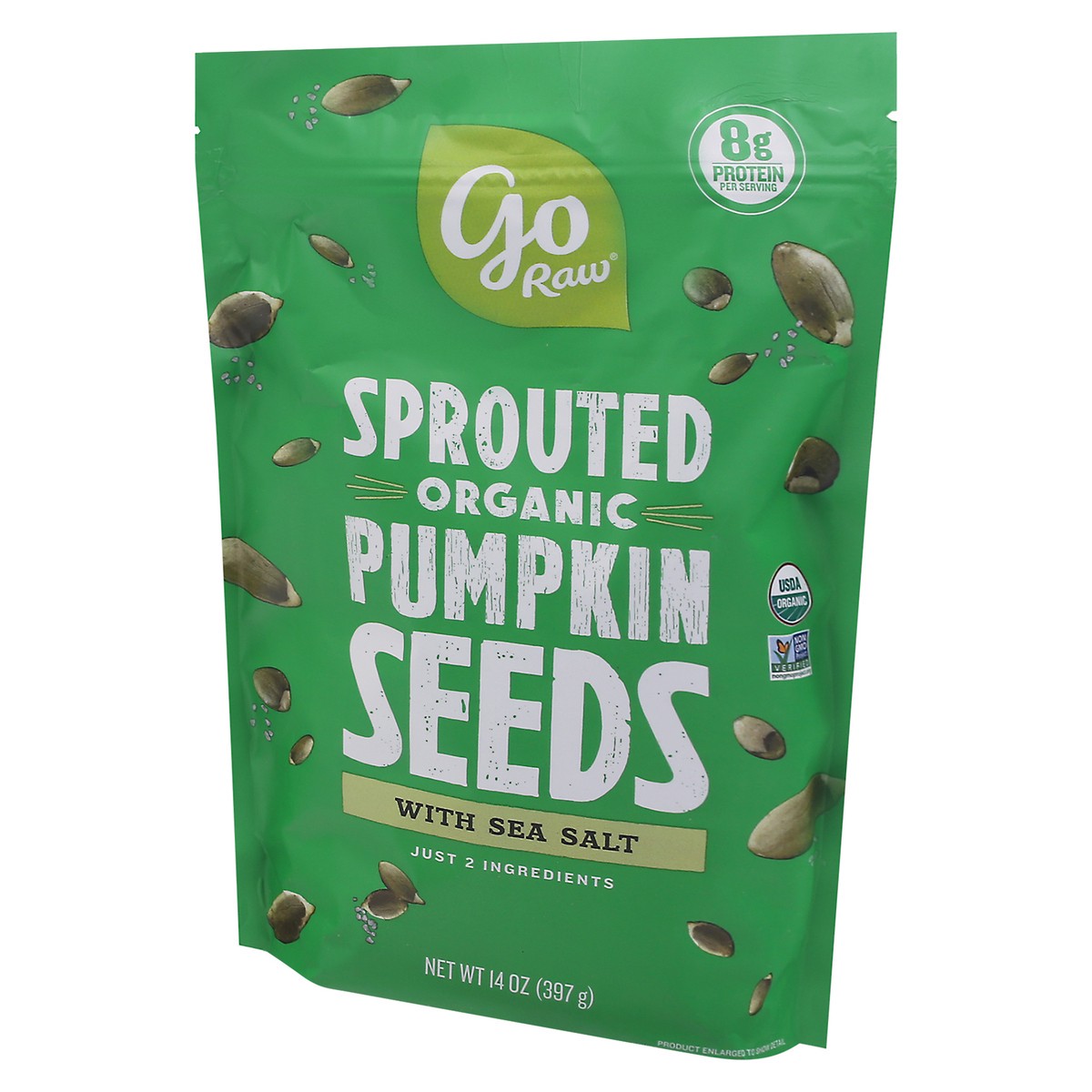 slide 12 of 14, Go Raw Sprouted Pumpkin Seeds with Sea Salt 14 oz, 14 oz