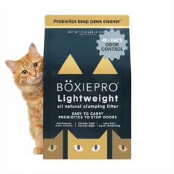 Boxie Probiotic Cat Litter, Lightweight Odor Control, Clumping, 11.5 lb