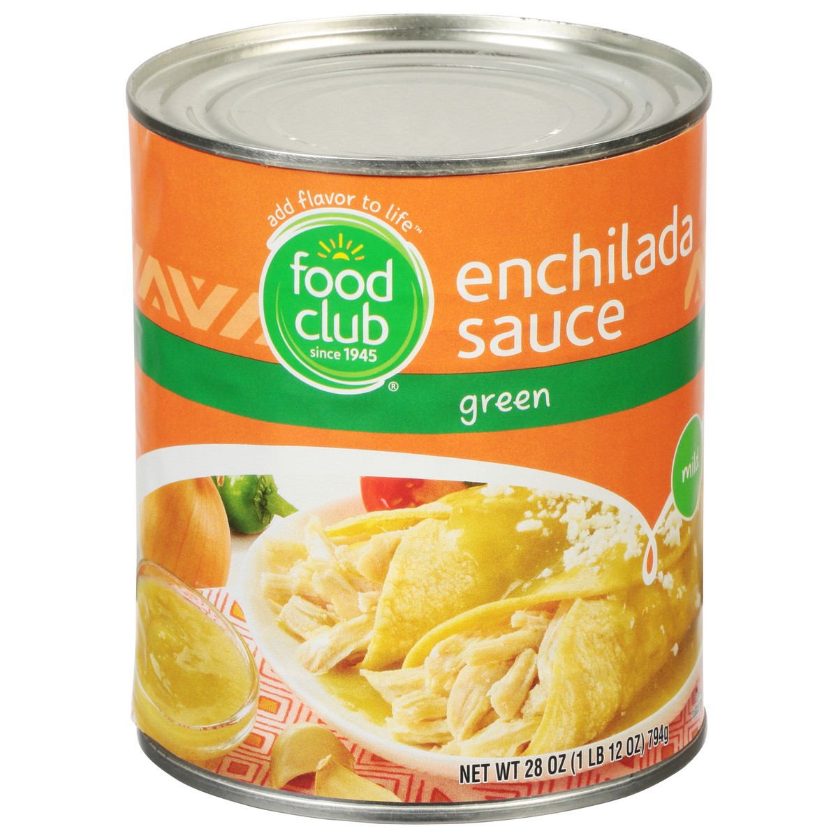 slide 2 of 9, Food Club Mild Green Enchilada Sauce 28 oz, 28 oz