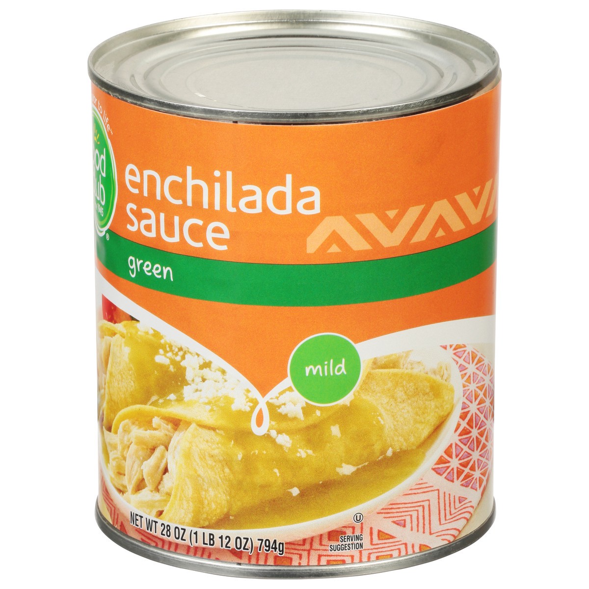 slide 3 of 9, Food Club Mild Green Enchilada Sauce 28 oz, 28 oz