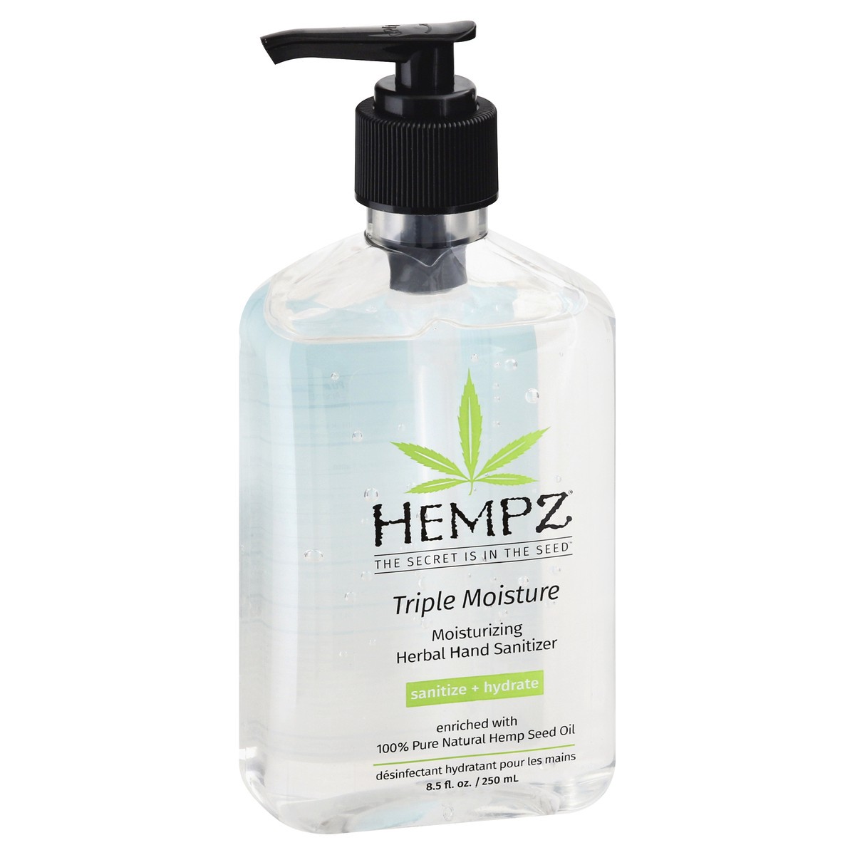 slide 7 of 12, Hempz Triple Moisture Herbal Hand Sanitizer 8.5 oz, 8.5 oz