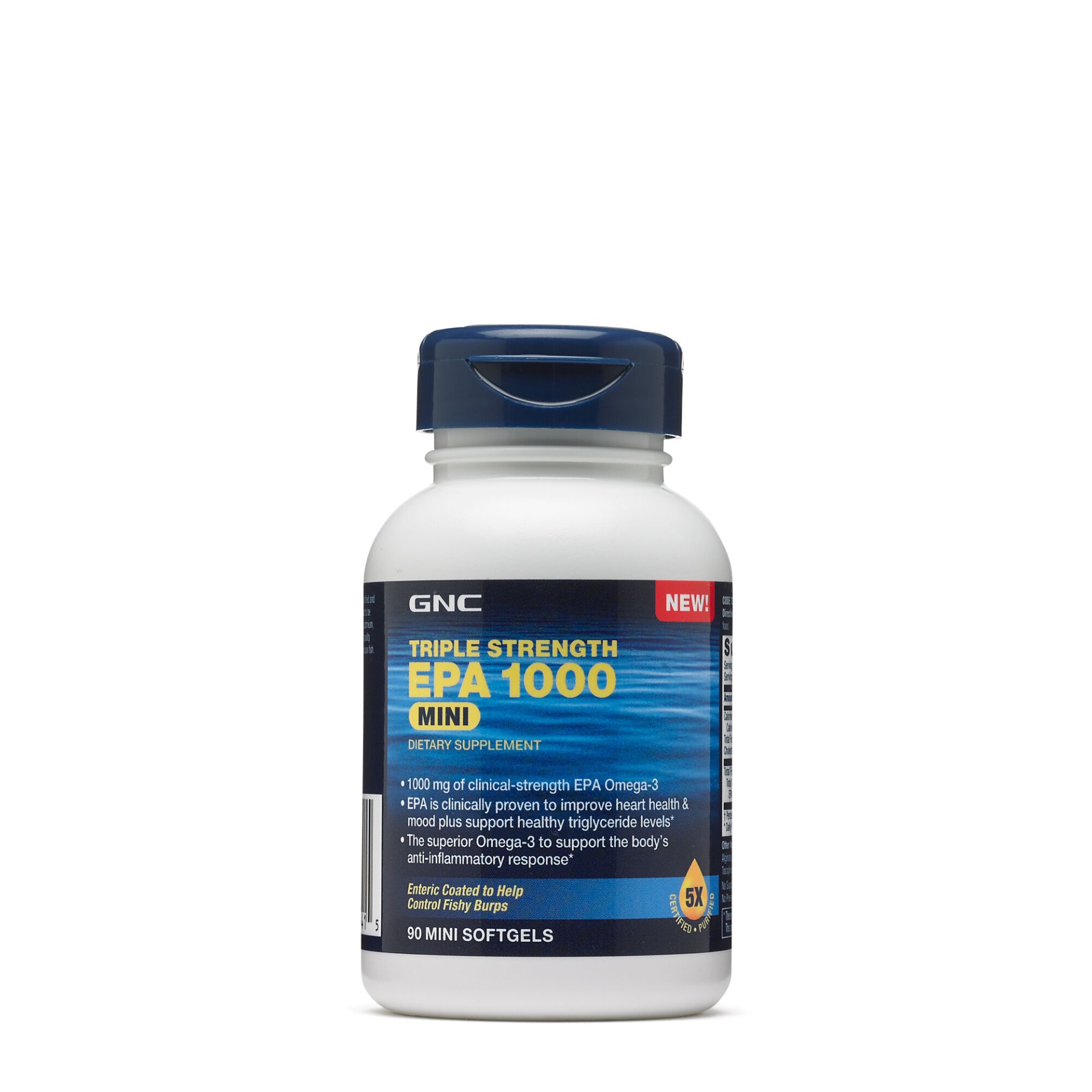 slide 1 of 1, GNC Triple Strength EPA 1000 Mini, 90 ct