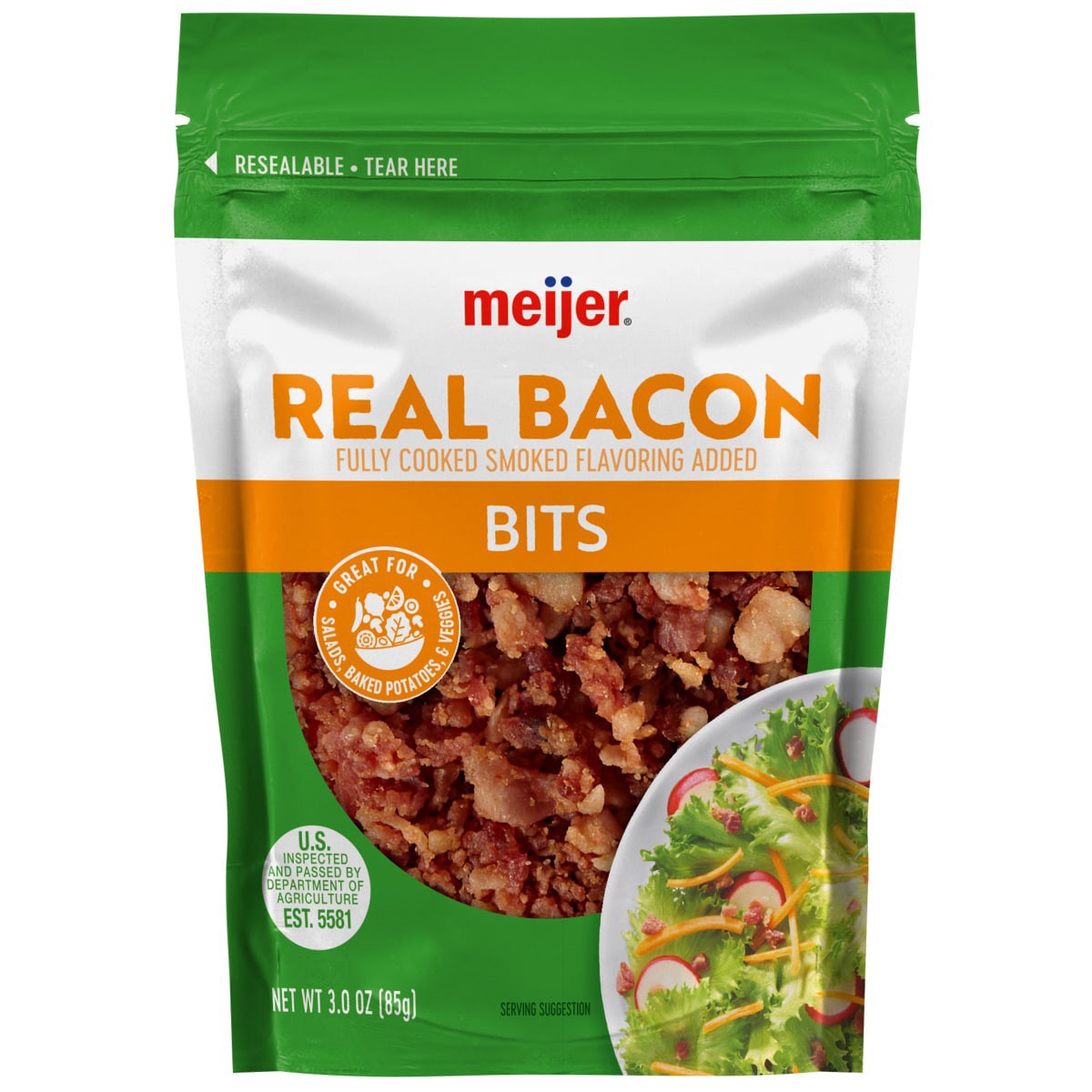 slide 1 of 5, Meijer Real Bacon Bits, 3 oz