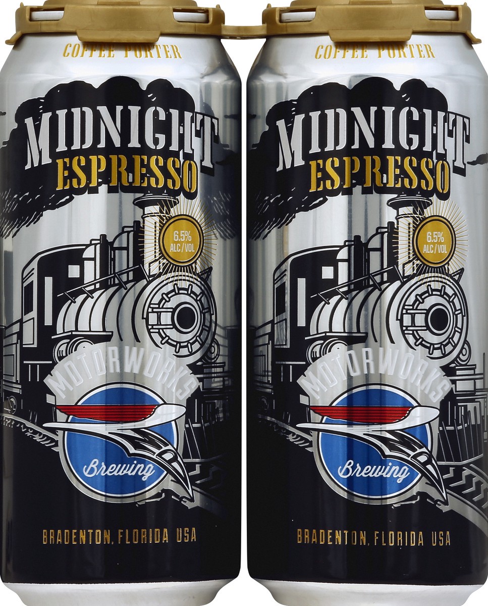 slide 4 of 5, Motorworks Brewing Midnight Espresso, 4 ct; 16 oz