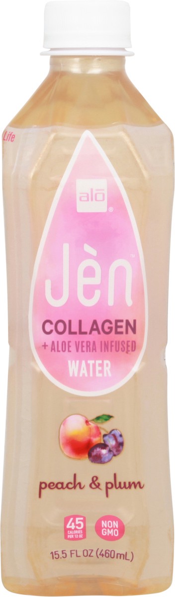 slide 7 of 13, ALO Water, Peach & Plum, Collagen + ALOe Vera Infused - 15.5 fl oz, 15.5 oz