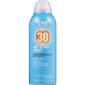 slide 1 of 1, CVS Health Wet And Dry Sunscreen Spray Spf 30, 5 oz