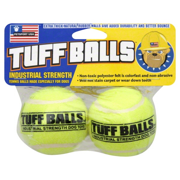 slide 1 of 1, Petsport Tuff Balls Dog Toy, 2 ct