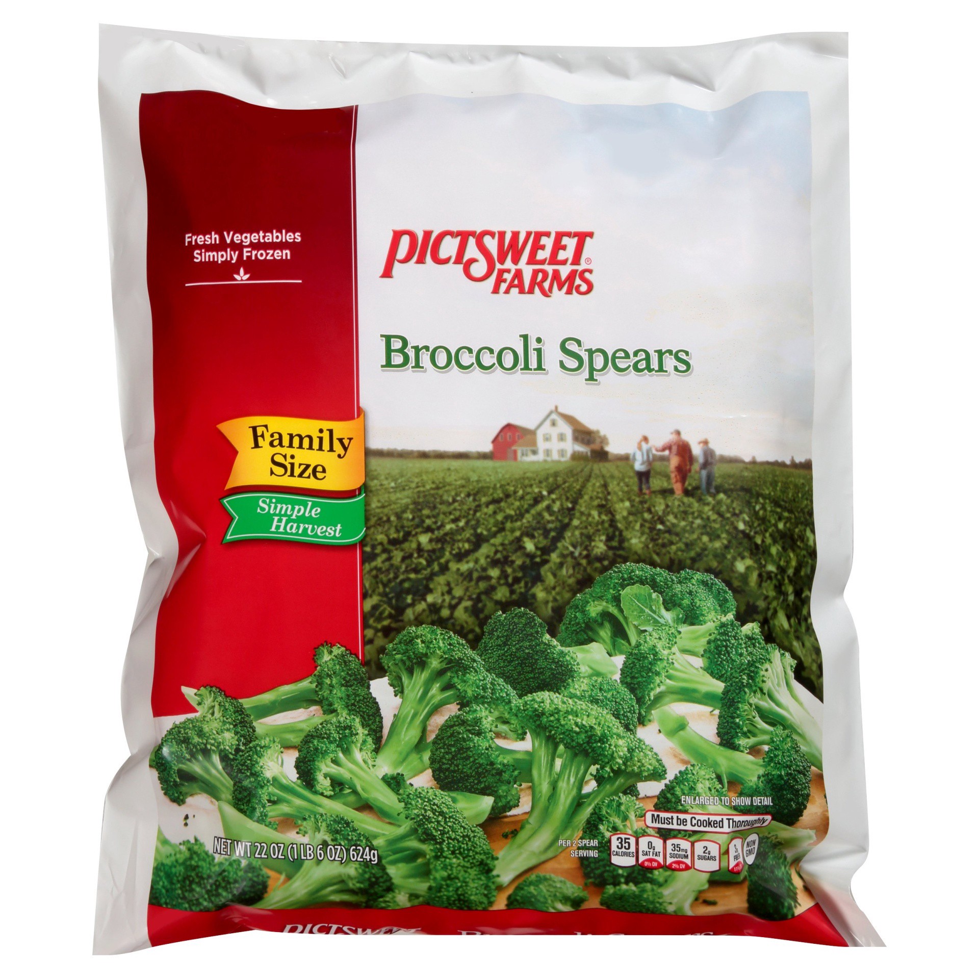 slide 1 of 6, PictSweet Broccoli Spears, 22 oz