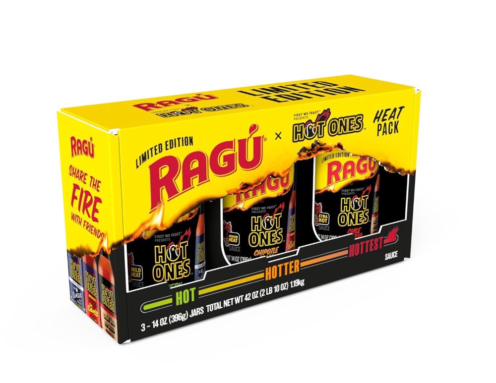 slide 1 of 6, Ragu® x Hot Ones™ Sauce Variety Heat Pack, 3 ct; 14 oz