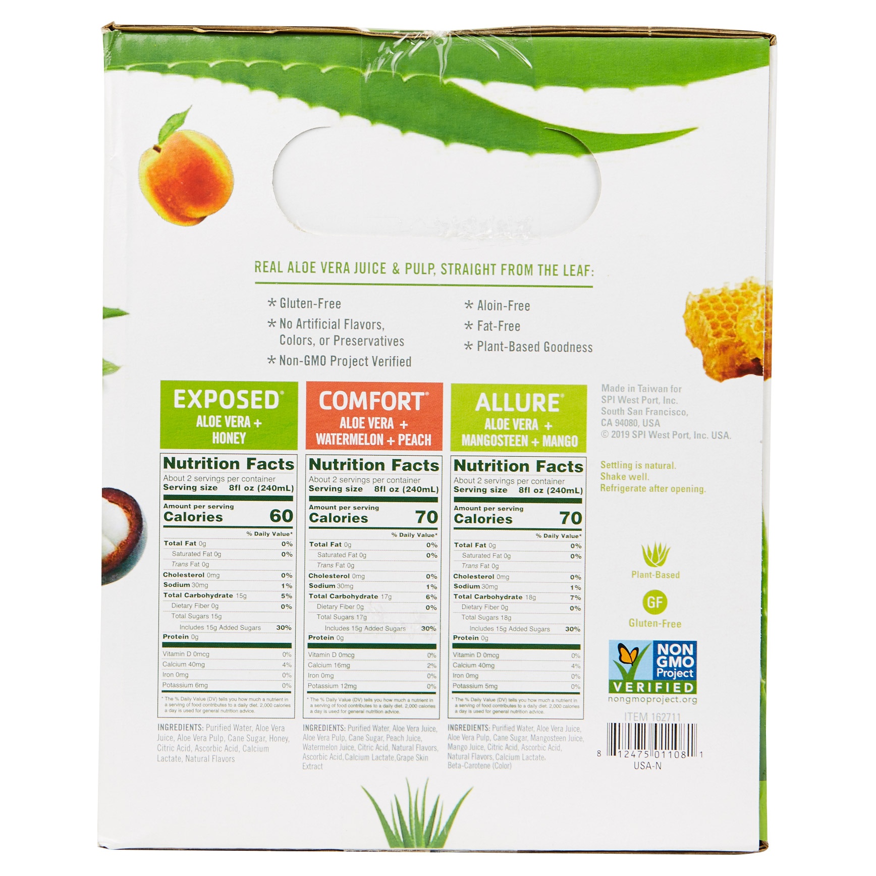 slide 2 of 2, Alo Aloe Vera Drink Variety Pack, 12 ct; 16.9 oz