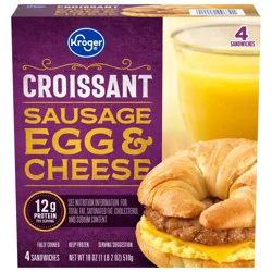 Kroger Sausage Egg & Cheese Croissant