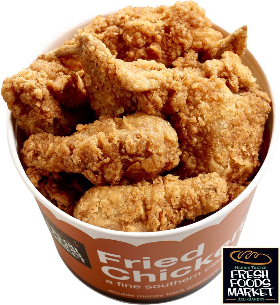 slide 1 of 1, Harris Teeter Fresh Foods Market Double Dipped Fried Chicken, 1 ct