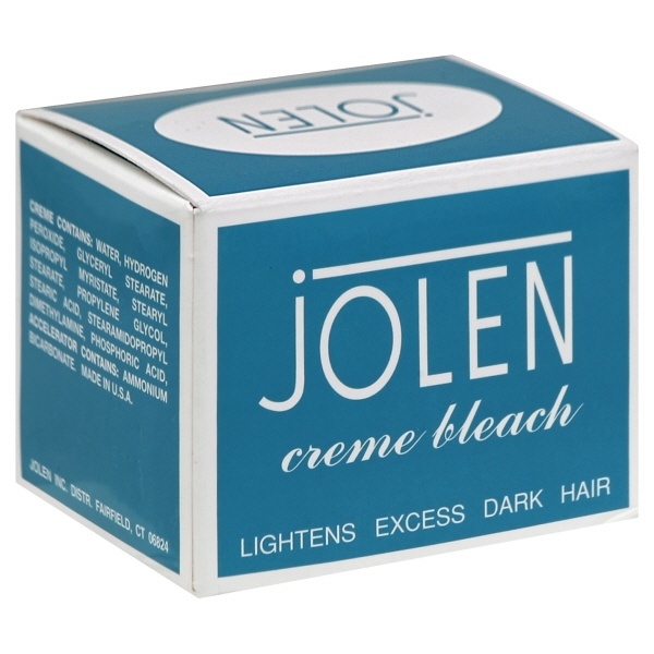 slide 1 of 1, Jolen Creme Bleach Lightens Excess Dark Hair, 1 oz