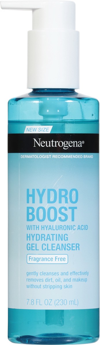 slide 7 of 9, Neutrogena Hydro Boost Hydrating Cleansing Gel, Fragrance Free, 7.8 Fl. Oz, 7.8 fl oz