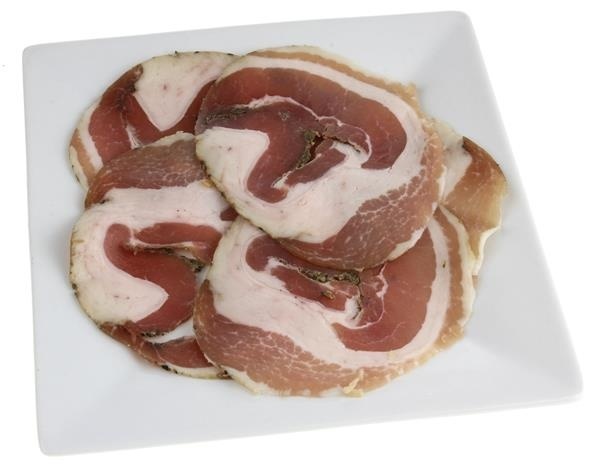 slide 1 of 1, Volpi Pancetta, per lb