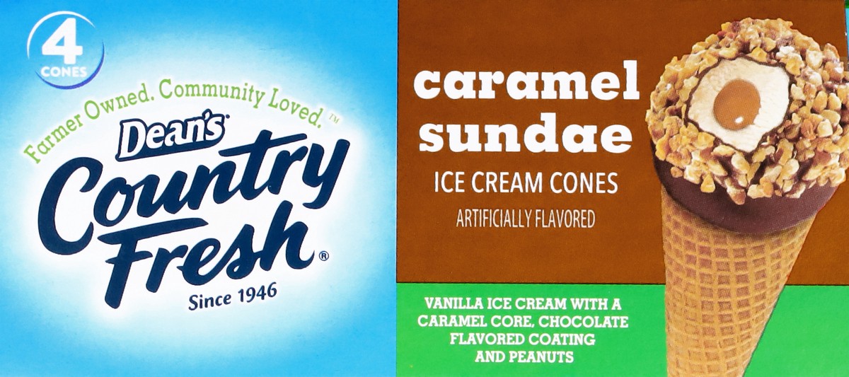 slide 2 of 17, Dean's Nutty Buddy Van Caramel Cone, 4 ct