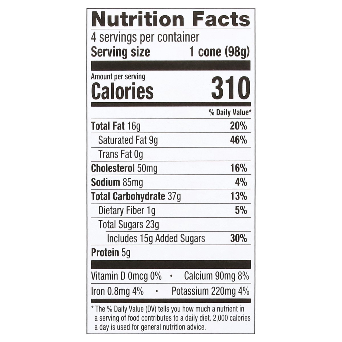 slide 12 of 17, Dean's Nutty Buddy Van Caramel Cone, 4 ct