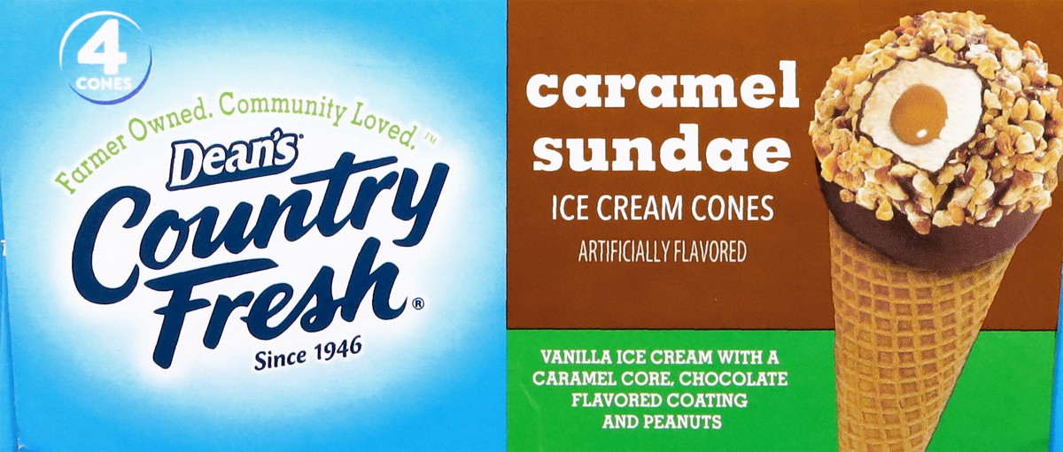 slide 9 of 17, Dean's Nutty Buddy Van Caramel Cone, 4 ct