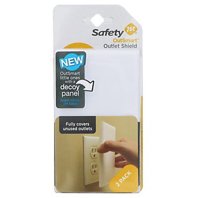slide 1 of 5, Safety 1st OutSmart Outlet Shields, 2 ct