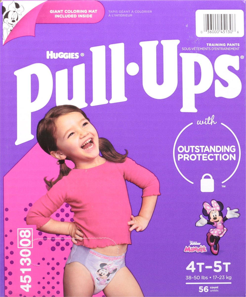 slide 4 of 13, Pull-Ups 4T-5T (38-50 lbs) Disney Junior Minnie Training Pants 56 ea, 56 ct