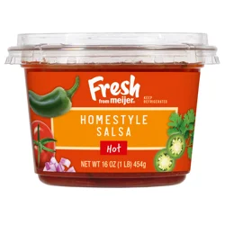 Fresh from Meijer Hot Homestyle Salsa, 16 oz