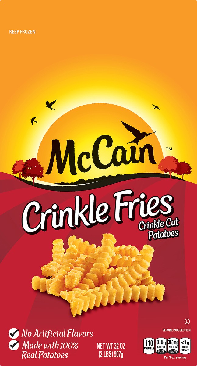 slide 4 of 11, McCain Crinkle Fries, 32 oz (Frozen Potatoes), 32 oz