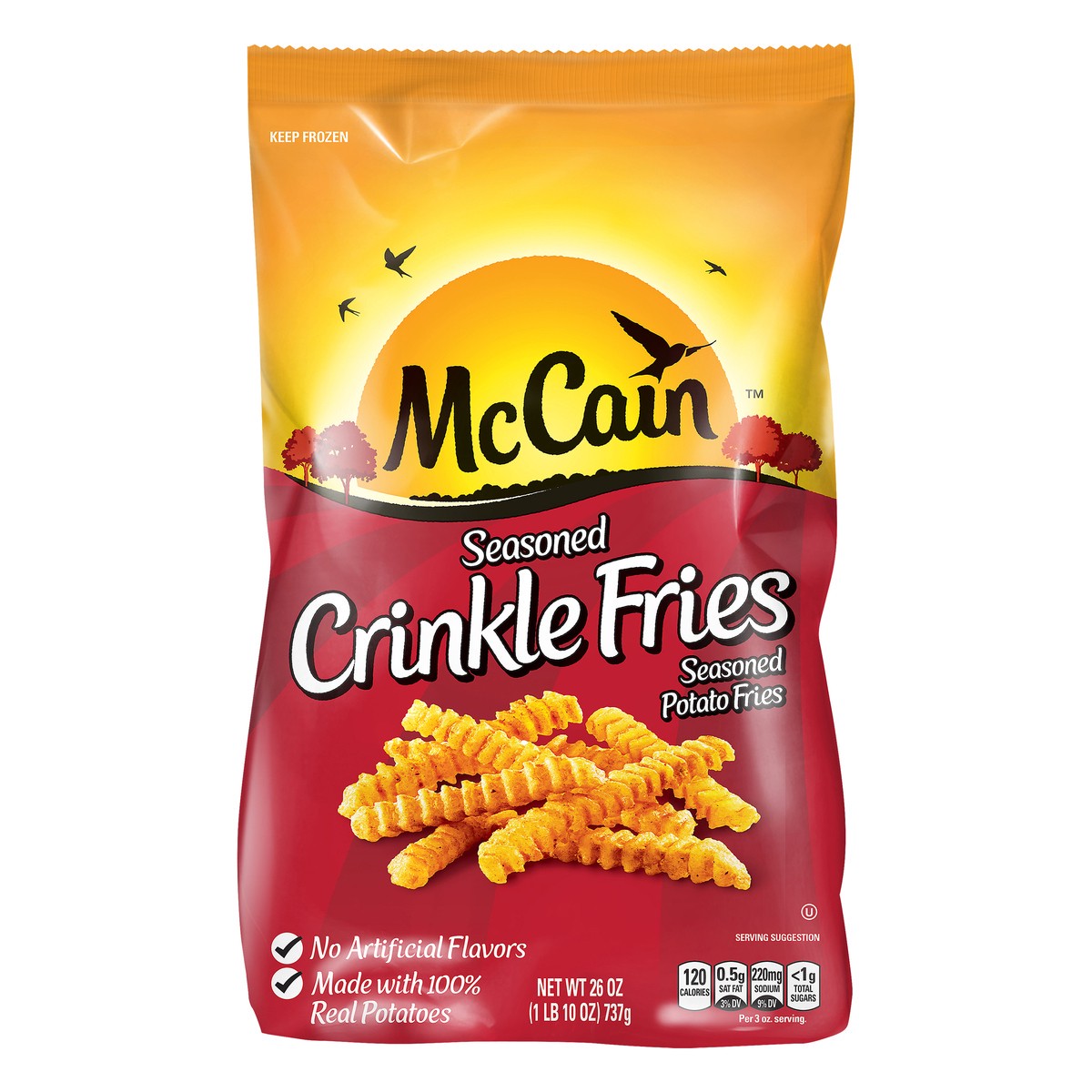 slide 9 of 11, McCain Crinkle Fries, 32 oz (Frozen Potatoes), 32 oz