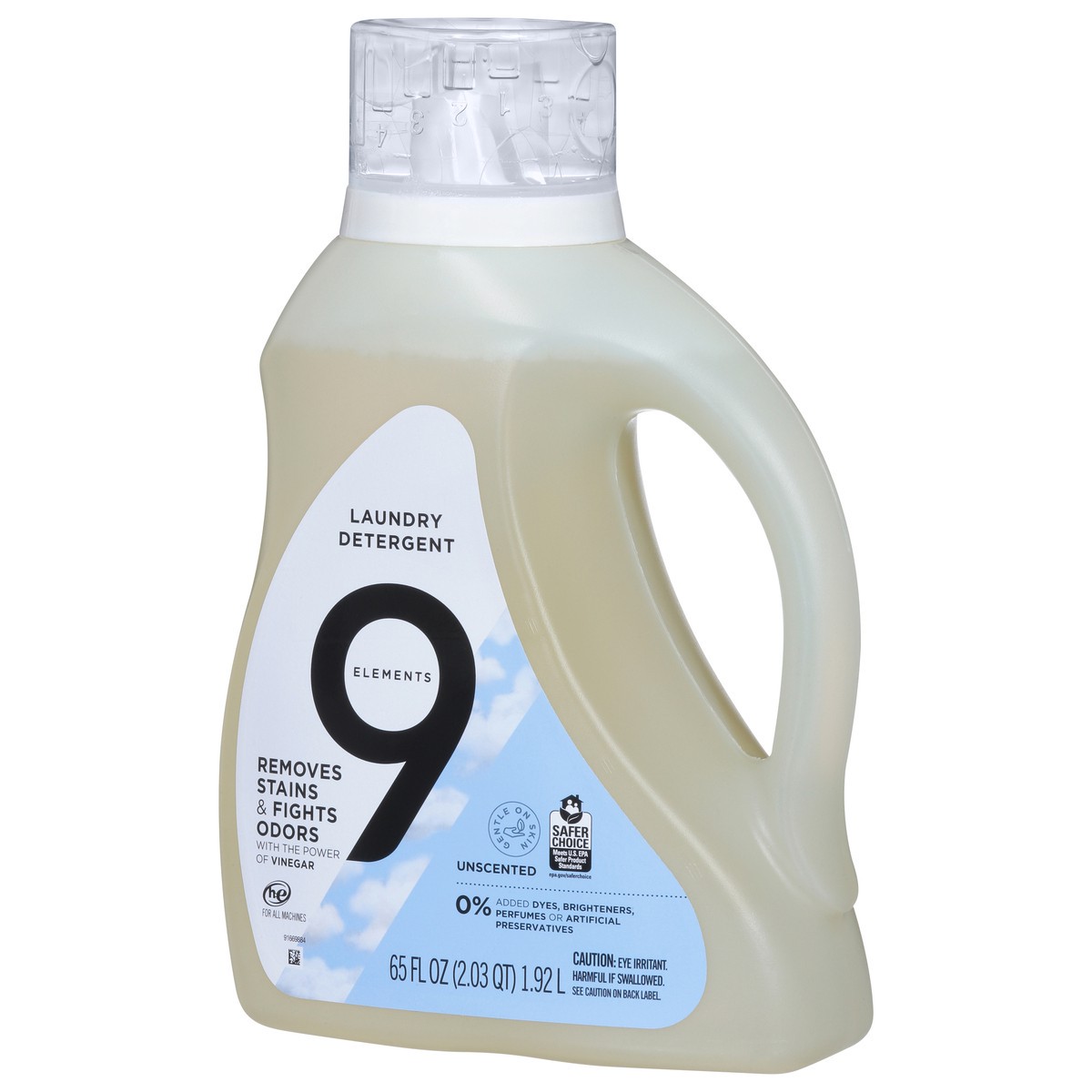 slide 7 of 9, 9 Elements Natural Laundry Detergent Liquid Soap, Lavender Scent, Vinegar Powered, 1 ct; 65 fl oz