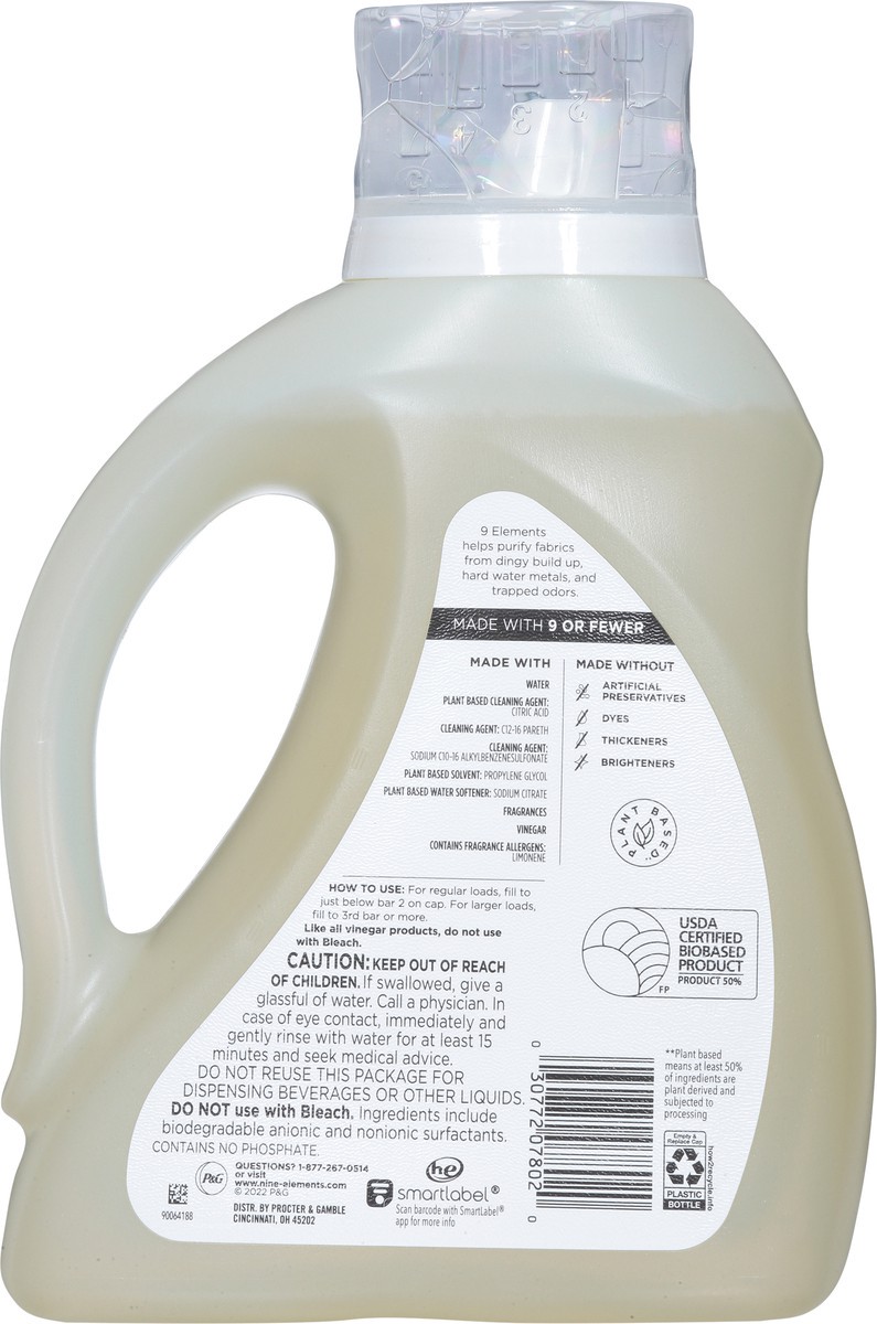 slide 6 of 9, 9 Elements Natural Laundry Detergent Liquid Soap, Lavender Scent, Vinegar Powered, 1 ct; 65 fl oz