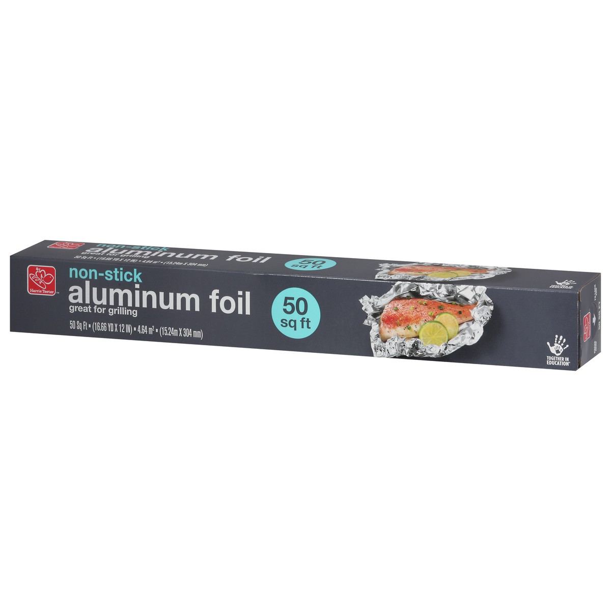 slide 8 of 9, Harris Teeter Nonstick Aluminum Foil, 50 ft
