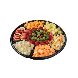 Deli Catering Tray Nibbler Fruit & Cheese 18 Inch - Each