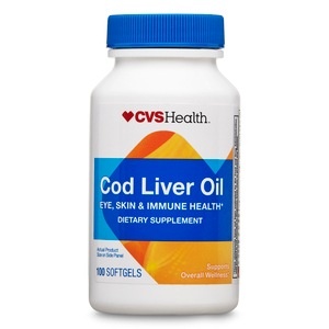slide 1 of 1, CVS Health Cod Liver Oil Softgels, 100 ct