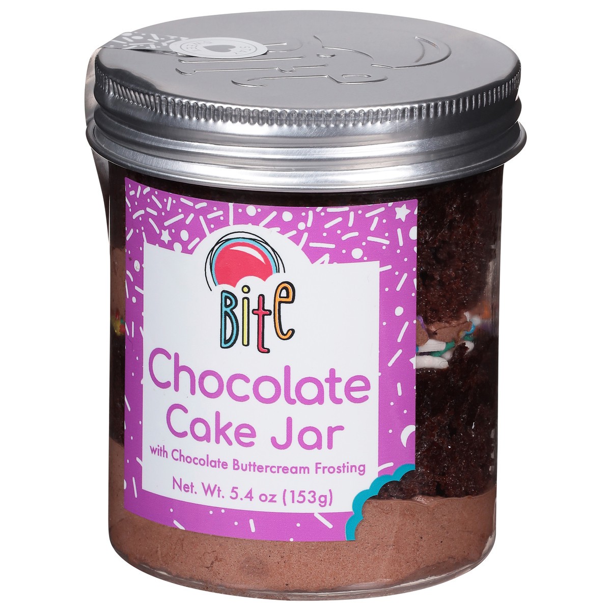 slide 9 of 9, One Bite Cake In A Jar Chocolate, 5.4 oz