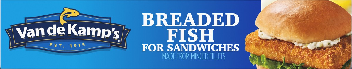 slide 2 of 9, Van de Kamp's Crunchy Breaded Fish for Sandwiches, 6 Fillets, 18 oz, 6 ct