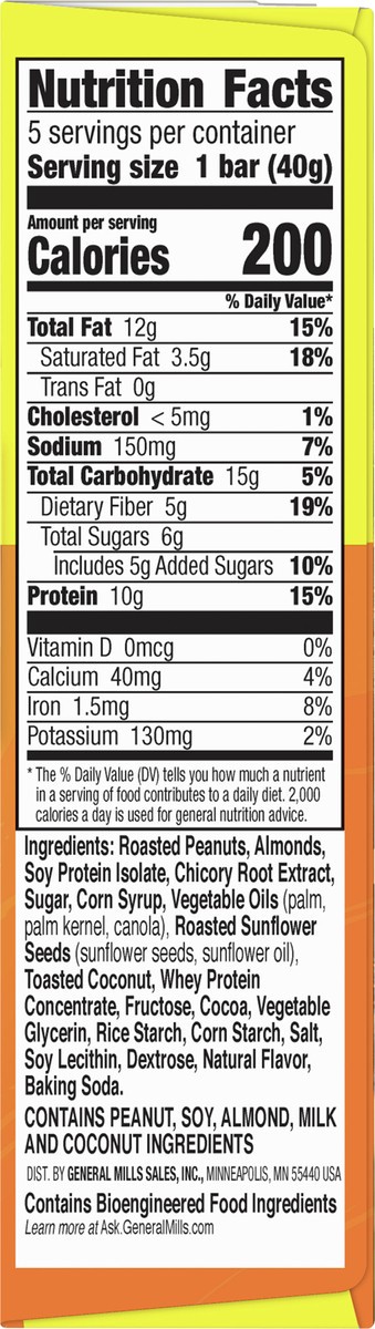 slide 11 of 13, Nature Valley Chewy Protein Granola Bars, Peanut Almond Dark Chocolate, 5 Bars, 7.1 OZ, 5 ct